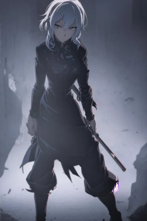 night shot of anime screencap. Dark, lit, moody, mysterious