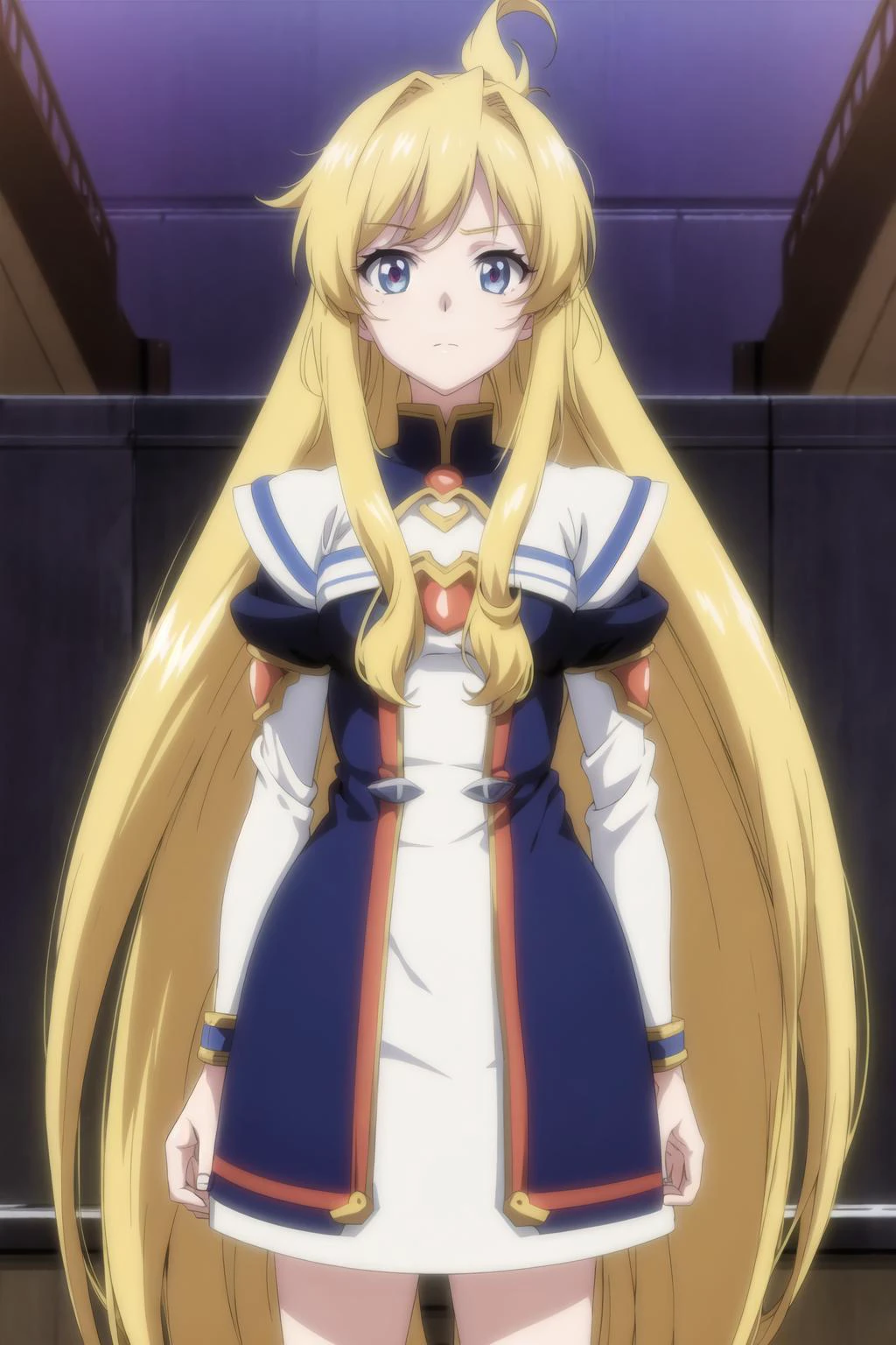 anime screencap, 1girl, very long hair, anime coloring