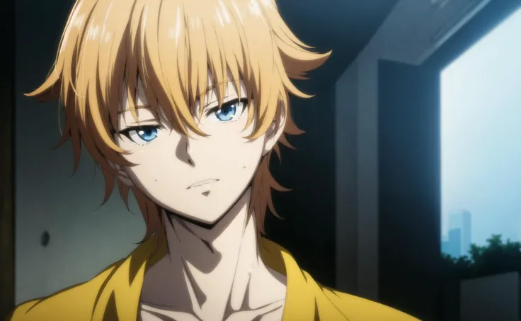 anime screencap, 1boy, dark, night