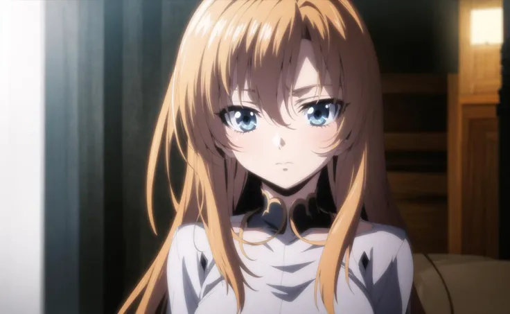 anime screencap, 1girl, dark, night