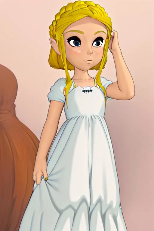 <lora:TFM_Chibi_Zelda:0.6> blonde hair, dress
