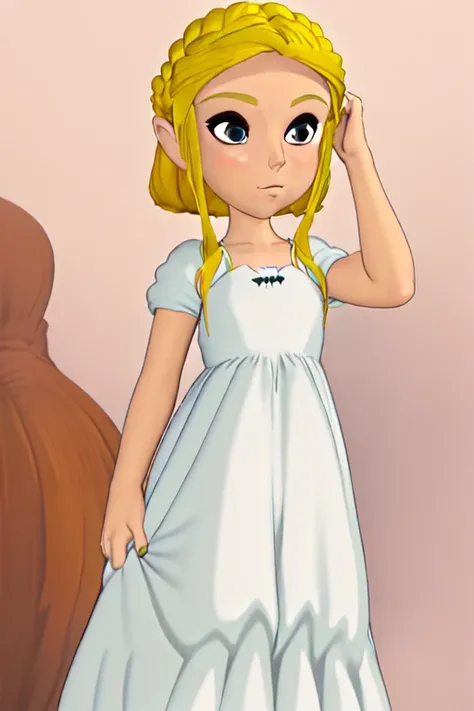<lora:TFM_Chibi_Zelda:0.6> blonde hair, dress