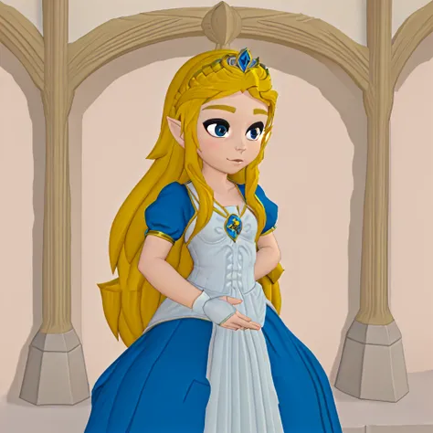 <lora:TFM_Chibi_Zelda:0.6> as a princess in a castle, wearing a crown
