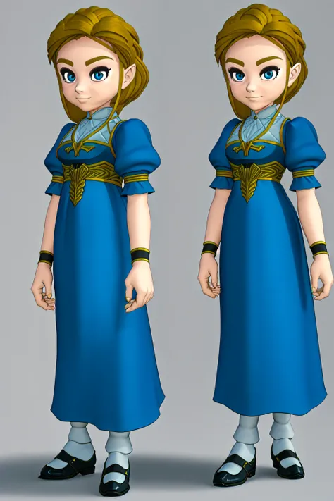 1girl,80s anime style, dress, 80sanime <lora:TFM_Chibi_Zelda:0.6>