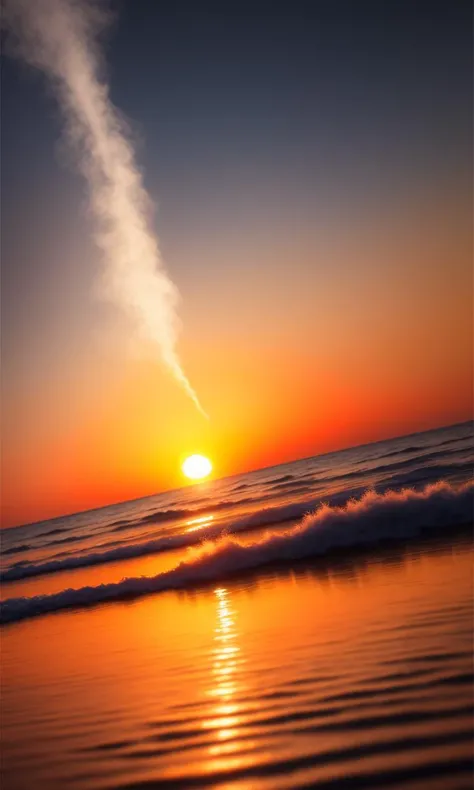 photo of a ultra realistic sunset, dramatic light, pale sunrise, cinematic lighting, battered, low angle, trending on artstation, 4k, hyper realistic, focused, extreme details, unreal engine 5, cinematic, masterpiece, art by studio ghibli, intricate artwork by john william turner