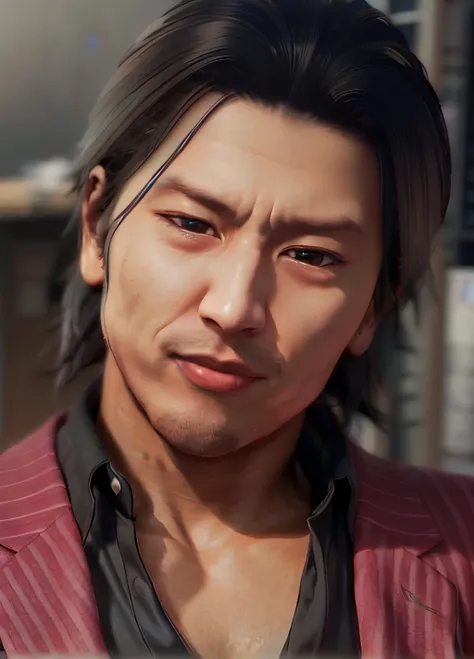 (SFW,8k, RAW photo, best quality, masterpiece:1.2),(realistic, photo-realistic:1.37),1 man,akiyama ,(((portrait,smug smile,looking at camera))), facial close-up <hypernet:akiyama:1>