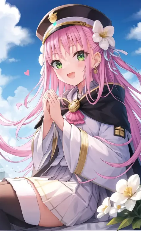 masterpiece, best quality, highres, {beautiful detailed eyes}, finely detail, beautiful detailed eyes,
1girl, (solo:1.5), short blonde hair, (hair ribbon:0.4), green eyes,cinematic angle,perspective,church,black skirt dress, flower pattern in dress,white wedding dress,Holding the wedding bouquet with both hands,veil,bridal gauntlets,lipstick,necklace,heart earrings,