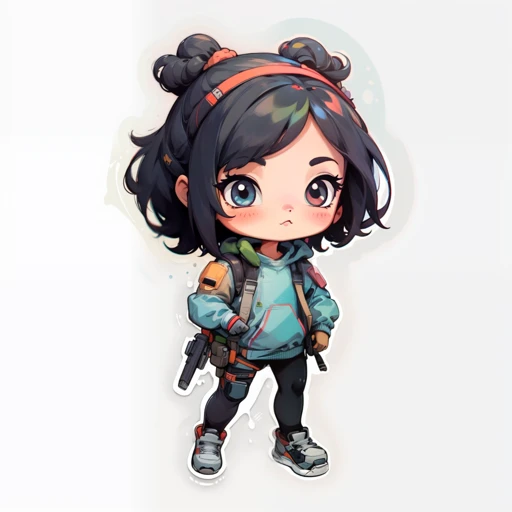 Cartoon cute sticker effect（卡通Q版贴纸效果）LoRa