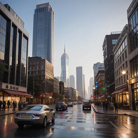 dramatic lighting, beautiful, best render, realistic, ((cityscape)), ((modern)), street view, ((classical)), ((Chinese))