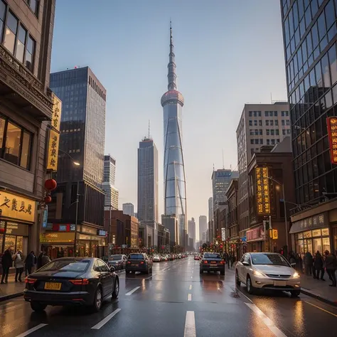 dramatic lighting, beautiful, best render, realistic, ((cityscape)), ((modern)), street view, ((classical)), ((Chinese))