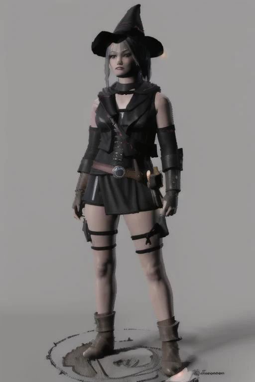 FaithMirror, mage outfit , vest, choker, (legoavatar) , crop top, pelvic curtain, belt, belt pouch, tabard, detached sleeves, witch hat, hood, highleg panties, thigh strap, thighhighs, brown boots
tagrealisticpencil drawing(sketch:1.2)paintingrough sketch,(line art:1.2),meticulous painting,white papercharacter on paperblack and whiteextra lines,clear lines,shadow,