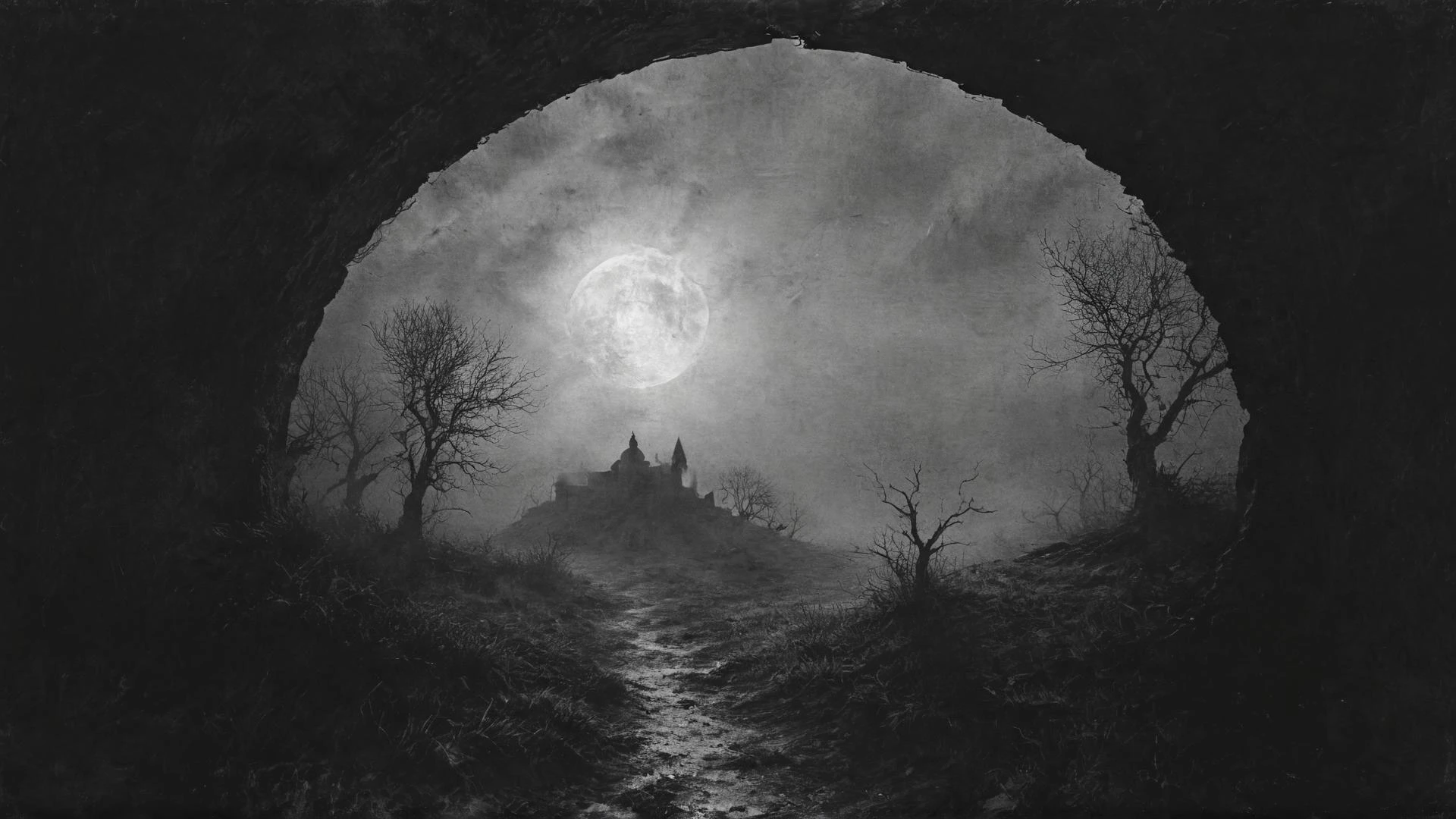 Renaissance style View of a big open world at noon with full moon through a keyhole, <lora:keyspy_v01_015_6epoches_000005:0.8>, <lora:Desolation:0.7> . Realistic, perspective, light and shadow, religious or mythological themes, highly detailed