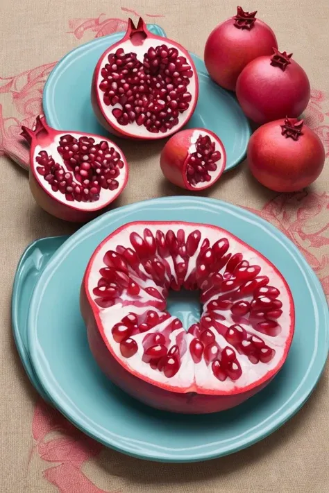 Pomegranates food
