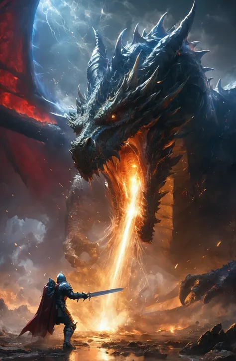 amazing quality,
sci-fi, wormhole in the air, dragon come through the wormhole,
a knight preparing to fight, epic scene, fabulous,
<lora:XL_boss_battle:0.85> Bosstyle,
<lora:extremely_detailed:2.5>, extremely detailed,
<lora:EnvyVividXL01-adamw:0.85>,