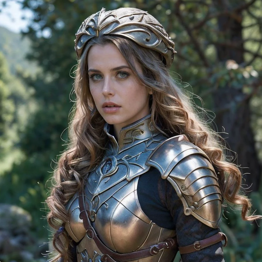 (masterpiece:1.2), (best quality,:1.2), 8k, HDR, ultra detailed, ((photorealistic)), perfect anatomy, professional light, cinematic lighting, ambient lighting, <lora:detail_slider_v4:3>, OverallDetail, epic medieval fantasy, Corinna, <lora:Corinna-10:1>, as a inquisitor, with Rose Gold long and curly hair, feathered cap, collar, armlet, armored Shoulder Pads, <lora:zoom_slider_v1:-1.5>, <lora:cleavage:-2>, <lora:fantasyAI:0.6> tanjoreai, style of Tolkien's Middle Earth, epiCPhoto
