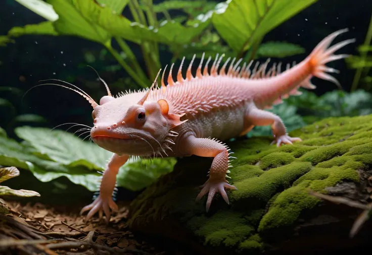 "Capture an ultra-detailed RAW photograph akin to professional standards, featuring a beautiful and fluffy axolotl with a sharpness in detail reminiscent of a Canon EOS 5D Mark IV masterpiece. Emphasize a 35mm photograph aesthetic with iconic and visual storytelling elements. Incorporate film grain to evoke award-winning photography, ensuring a vibrant interplay of light and shadow. The colors should be vivid, with high-quality textures of materials and volumetric textures that contribute to a perfect composition.{Photo of a Beautiful.Fairy_queen}, Aim for a dynamic play of light, rich and epic colors, and an overall perfect quality. The natural textures should exhibit high detail, sharpness, and clarity. Include intricate details in the photo's shadow areas. The setting is a spring evening with clear weather, creating a breathtaking mood. The axolotl's pose and the background should be dynamic, with a composition and lighting that enhance the realism and proportions. Render this scene in 16k resolution with HDR and ray tracing for a truly immersive experience."
ImgFixerPre0.3,