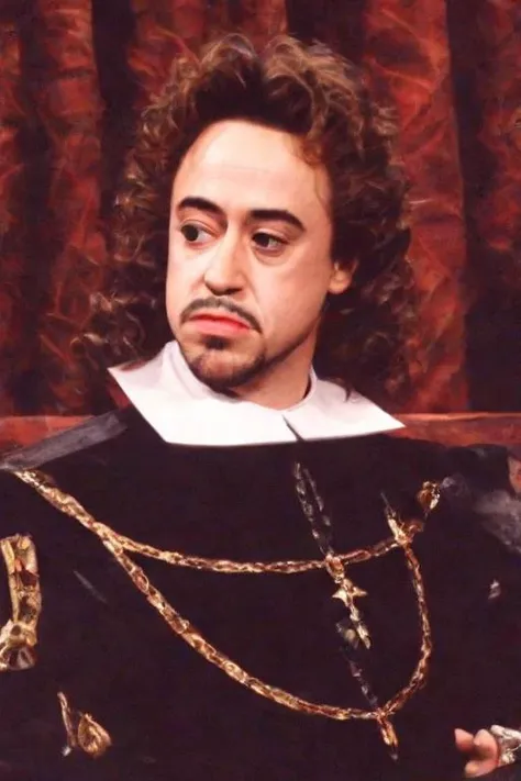 <lora:PE_HabsburgDiffusion:1.2> PEHabsburg, large chin, underbite,
Robert Downey Jr.