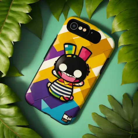 (Phone case), (Wide Shot:1.2), simple background, <lora:PhoneCase_Sora-000008:0.6>, (style of Romero Britto:1.3)
(masterpiece, best quality:1.5),
Beachwear, garden, Spring,