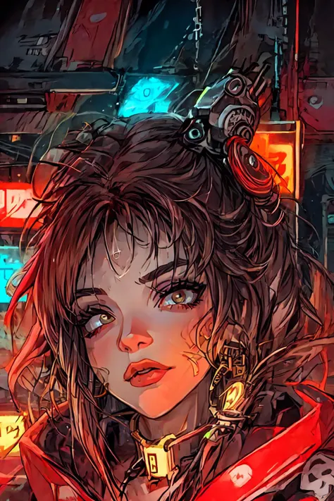 (masterpiece, best quality) <lora:ann13qu33n:1> ann13qu33n 1girl woman face, neon lights <lora:add_detail:0.2>