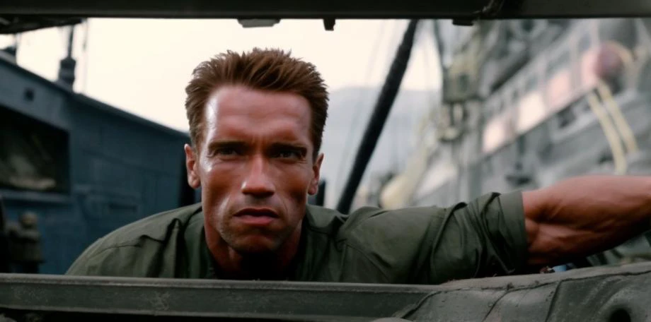 arnold person in a action film about rescuing a lost submarine that was tasked with bringing a billionaire to the site of the Titanic wreckage. , high quality still, from the moviected by Tim Burton, Hip Level Shot, highly detailed, photorealistic, sci-fi, sharp focus, hollywood blockbuster footage