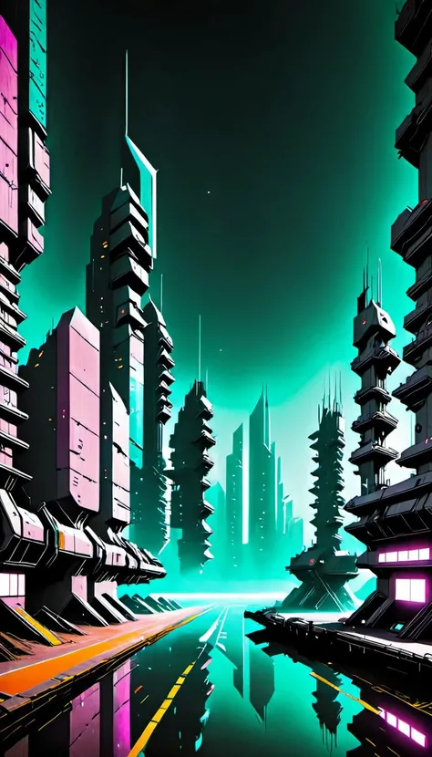 <lora:Everly_Heights_Backgrounds_New_Settings:.7> A futuristic cyberpunk cityscape at night.