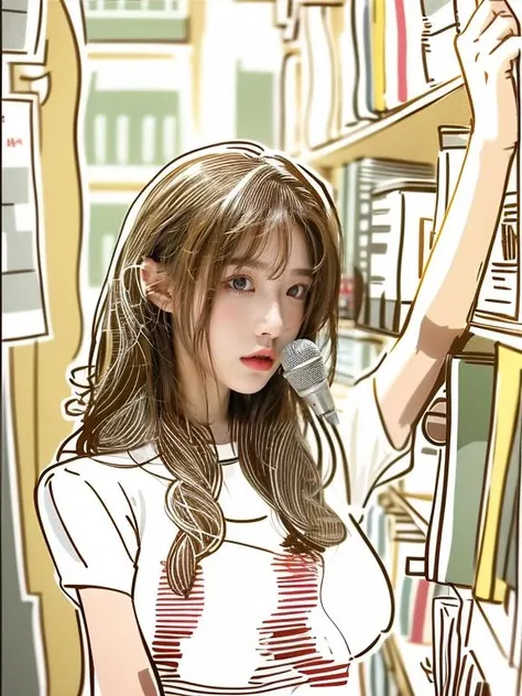 Masterpiece,best quality,ultra-detailed illustration,
1girl,
<lora:libbg_v11:0.7> lib_bg,big,depth of field, <lora:MengX girl_Mix_v30:0.8>