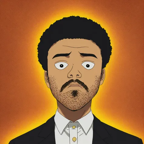 Donald Glover , portrait ,  <lora:MobPsycho:0.75>