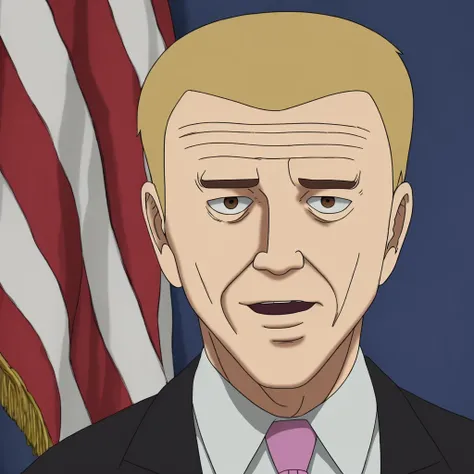 Joe Biden , portrait , <lora:MobPsycho:0.75>
