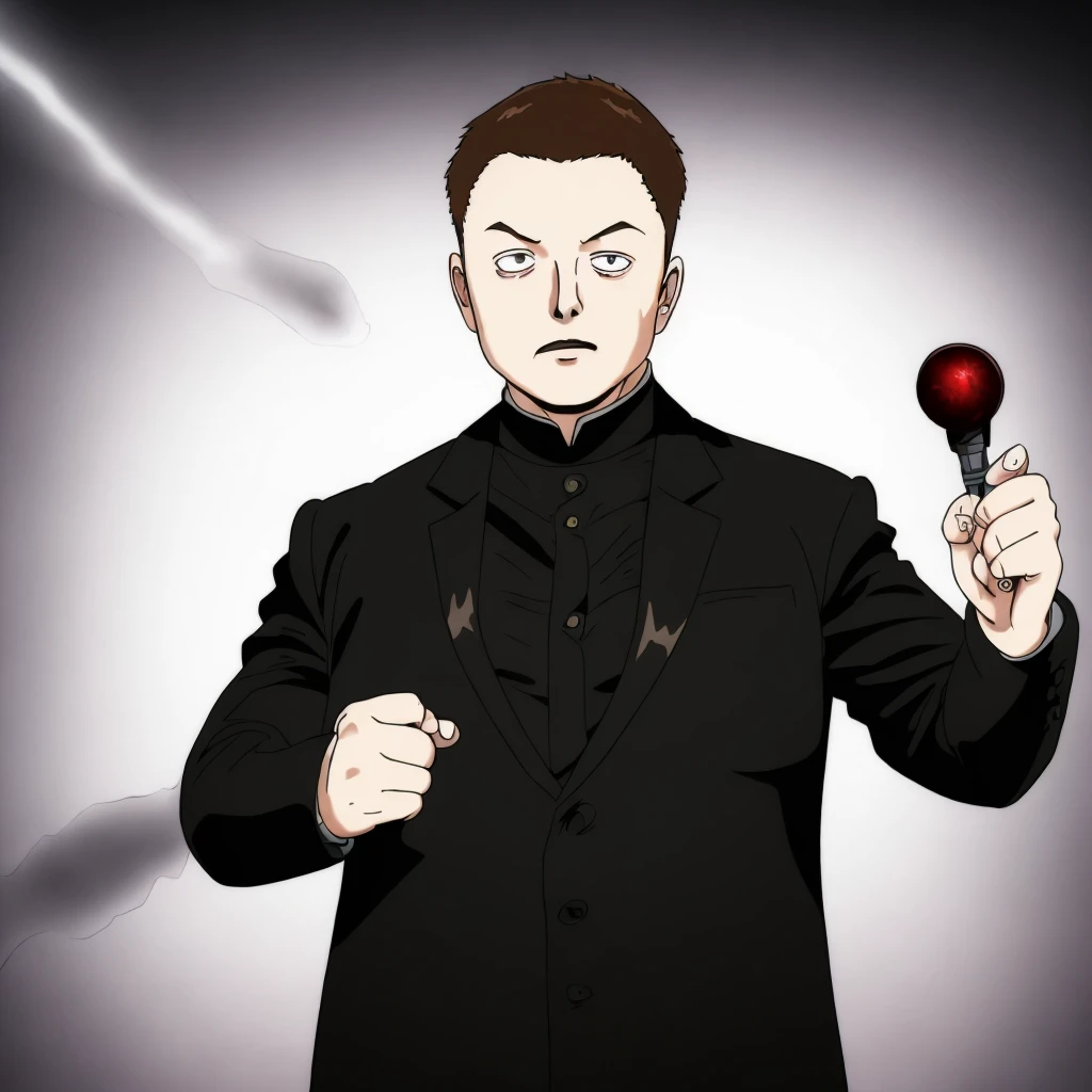 Elon Musk , medium shot , <lora:MobPsycho:0.75>