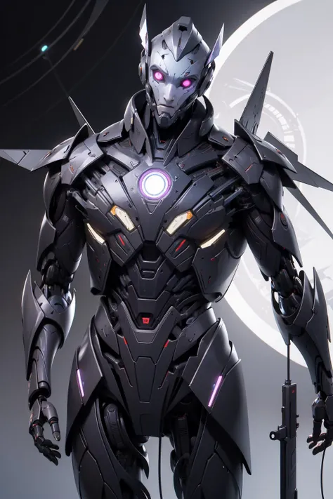 futubot, (masterpiece, best quality:1.3),extremely high detailed, intricate, 8k, HDR, wallpaper, cinematic lighting, (universe),(holding gun), (fighting other characters:1.2), glowing, armor, glowing eyes, mecha, large wings, <lora:Futuristicbotv.2:1>