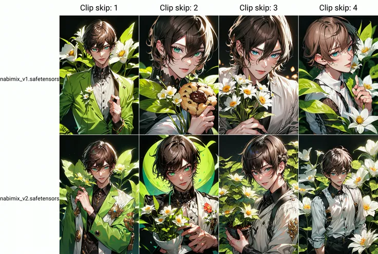 absurdres, (great composition), <lora:add_detail:-1.5>, <lora:tangbohu-line_1.0:-0.5>, 1boy, man, solo, likely,good-looking,arresting, Bright Green, ash brown, cookie,flower, admirer,serenade, Headshot