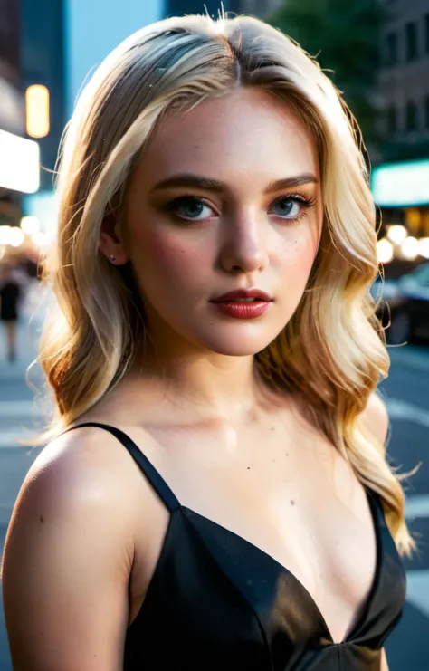 <lora:Jenn4More:0.8>,jenn4more,1girl,blonde hair,black evening dress,new york city street corner at night, Hyperrealistic art cinematic film still photography in the style of detailed hyperrealism photoshoot,RAW,color graded portra 400 film,remarkable color,realistic dull skin noise,Thorough,analog style,highest quality,skin pores,sharp focus,dappled lighting,film grain,photographed on a Sony A7R IV,18mm F/1.7 cine lens,(highly detailed, intricately detailed),8k,HDR,, Thorough,analog style,female focus,highest quality,(highly detailed skin),perfect face,skin pores,(bokeh:0.6),sharp focus,dappled lighting,(backlighting:0.7),film grain,photographed on a Sony A7R IV,18mm F/1.7 cine lens,(highly detailed, intricately detailed),8k,HDR,front view,(full body visible:1.2)