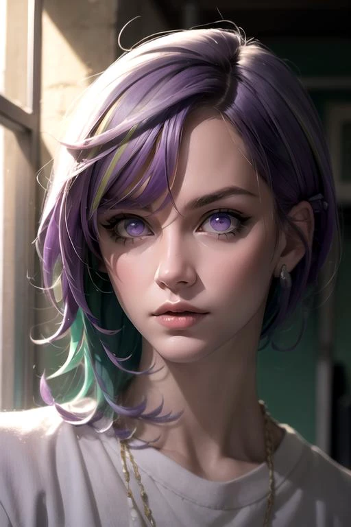 8K, Best Quality, Masterpiece, Ultra High Resolution, (Realism: 1.4), Original Photo, (Realistic Skin Texture: 1.3), (Film Grain: 1.3),Vemeil, Big and beautiful breasts uncovered, Masterpiece, Best Quality, Close-up, Upper Body, Looking At The Viewer