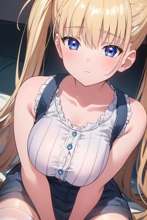 airiakizuki, <lora:airiakizuki-lora-nochekaiser:1>, 
airi akizuki, long hair, blue eyes, blonde hair, twintails,
BREAK skirt, thighhighs, striped, striped thighhighs, denim skirt, bare shoulders, shirt, sleeveless shirt, white shirt, red shirt,
BREAK looking at viewer,
BREAK outdoors,
BREAK <lyco:GoodHands-beta2:1>, (masterpiece:1.2), best quality, high resolution, unity 8k wallpaper, (illustration:0.8), (beautiful detailed eyes:1.6), extremely detailed face, perfect lighting, extremely detailed CG, (perfect hands, perfect anatomy),