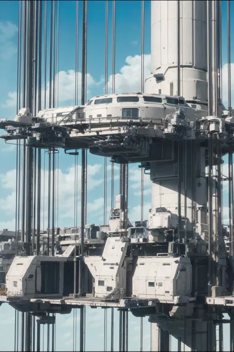 1girl, solo, a colorful mecha girl on the front of space elevator,nsfw,Space elevator,
(best quality), (masterpiece),(ultra-detailed:1.2),(photorealistic:1.4),(highres),
sky,day, building, cloud, motor vehicle, outdoors, military
<lora:space-elevator_v1:0.7>