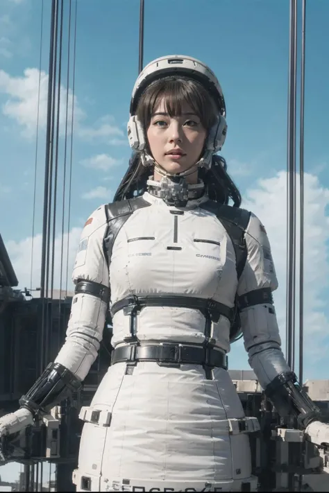 1girl, solo, a colorful mecha girl on the front of space elevator,nsfw,Space elevator,
(best quality), (masterpiece),(ultra-detailed:1.2),(photorealistic:1.4),(highres),
sky,day, building, cloud, motor vehicle, outdoors, military
<lora:space-elevator_v1:0.7>