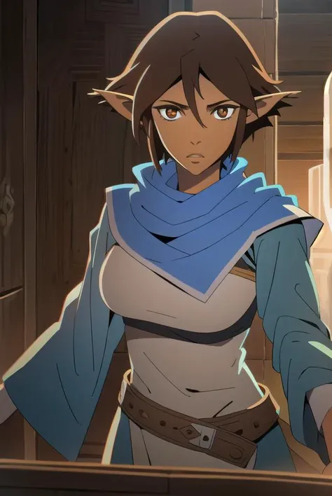 dragonagemiriam, <lyco:miriam-lyco-nochekaiser:1>, 
miriam, short hair, brown hair, pointy ears, elf, (brown eyes:1.4),
BREAK belt, scarf, armor, blue scarf,
BREAK looking at viewer,
BREAK outdoors,
BREAK <lyco:GoodHands-beta2:1>, (masterpiece:1.2), best quality, high resolution, unity 8k wallpaper, (illustration:0.8), (beautiful detailed eyes:1.6), extremely detailed face, perfect lighting, extremely detailed CG, (perfect hands, perfect anatomy),