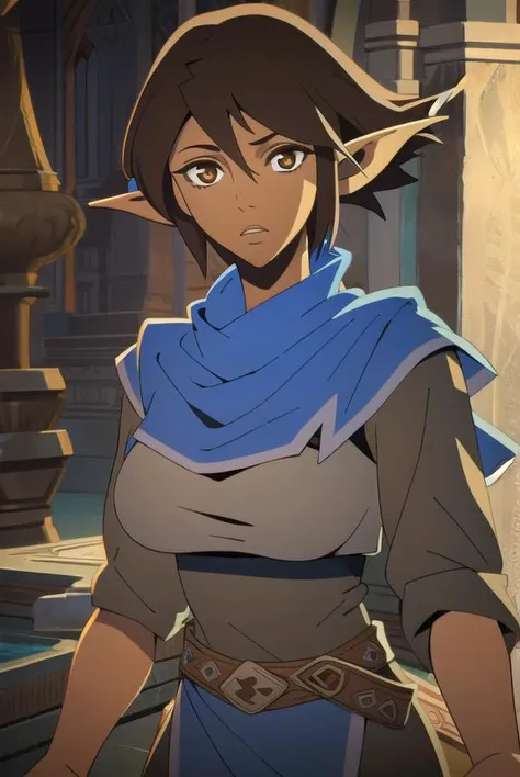 dragonagemiriam, <lyco:miriam-lyco-nochekaiser:1>, 
miriam, short hair, brown hair, pointy ears, elf, (brown eyes:1.4),
BREAK belt, scarf, armor, blue scarf,
BREAK looking at viewer,
BREAK outdoors,
BREAK <lyco:GoodHands-beta2:1>, (masterpiece:1.2), best quality, high resolution, unity 8k wallpaper, (illustration:0.8), (beautiful detailed eyes:1.6), extremely detailed face, perfect lighting, extremely detailed CG, (perfect hands, perfect anatomy),