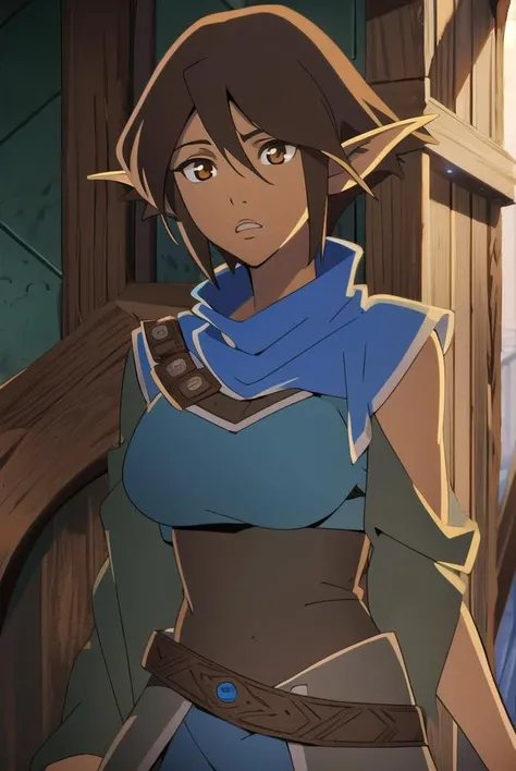 dragonagemiriam, <lyco:miriam-lyco-nochekaiser:1>, 
miriam, short hair, brown hair, pointy ears, elf, (brown eyes:1.4),
BREAK belt, scarf, armor, blue scarf,
BREAK looking at viewer,
BREAK outdoors,
BREAK <lyco:GoodHands-beta2:1>, (masterpiece:1.2), best quality, high resolution, unity 8k wallpaper, (illustration:0.8), (beautiful detailed eyes:1.6), extremely detailed face, perfect lighting, extremely detailed CG, (perfect hands, perfect anatomy),
