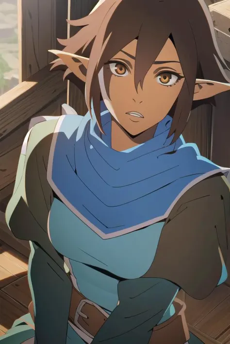 dragonagemiriam, <lyco:miriam-lyco-nochekaiser:1>,
miriam, short hair, brown hair, pointy ears, elf, (brown eyes:1.4),
BREAK belt, scarf, armor, blue scarf,
BREAK looking at viewer,
BREAK outdoors,
BREAK <lyco:GoodHands-beta2:1>, (masterpiece:1.2), best quality, high resolution, unity 8k wallpaper, (illustration:0.8), (beautiful detailed eyes:1.6), extremely detailed face, perfect lighting, extremely detailed CG, (perfect hands, perfect anatomy),