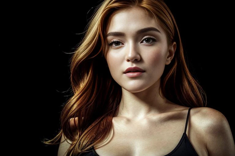 portrait of DEN_jia_lissa wearing a plain top, [Red lighting], ((headshot)), clothes, dressed, plain top, top, shirt, t-shirt, face focus, black background, shadows, dramatic,
photorealistic, high detail, detailed, beautiful, <lora:epi_noiseoffset2:1> <lora:add_detail:1>