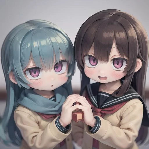 masterpiece,best quality,ultra detailed,4K,super fine cg anime,highly detailed beautiful face and eyes,happy,upper body,1girl,school uniform blazer,cardigan,scarf,long hair,nose blush,breath,(holding a valentine box in both hands:1.1),school,fantasy view,dynamic angle