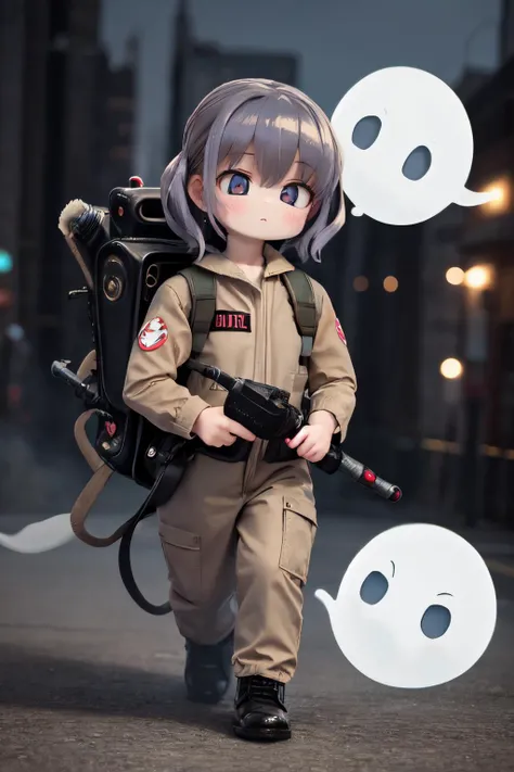 (masterpiece, best quality;1.3), extremely detailed ,ultra detailed, 1girl, solo,
<lora:Ghostbuster:0.7>ghostbuster uniform,protopack,
GHOSTs , newyork city,