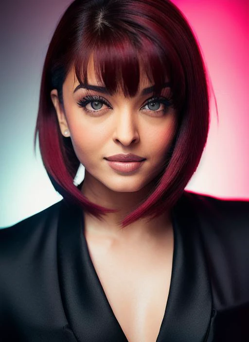 portrait of Aishwarya Rai, withdrawn , wearing leggings , with red Side-swept bangs, background fall, epic (photo, studio lighting, hard light, sony a7, 50 mm, matte skin, pores, colors, hyperdetailed, hyperrealistic), <lyco:Aishwarya Rai:1.1>