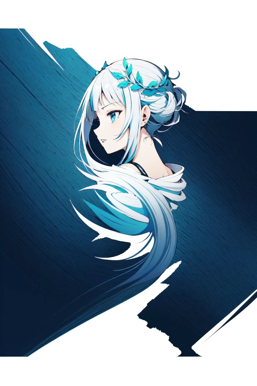 (masterpiece, best quality), intricate details, 8k, artstation, wallpaper, official art, sharp focus,
1girl,
<lora:logo_v1-000012:0.8> logo, white background,simple background, positive and negative space
<lora:gawrGuraHololiveAll_v4AllOutfits:0.8> gawr gura, sharp teeth, gura_atlantis, gradient dress, laurel crown,