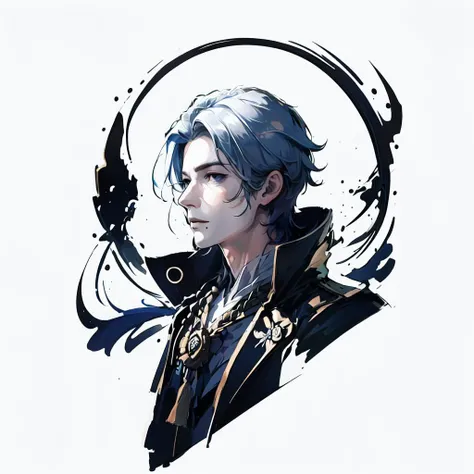 best quality, high quality, 8K, white background, {{{lineart:1.3}}}, 1boy, solo, zlayato, <lora:logo_v1:0.6>, <lora:zlayato5:0.8>