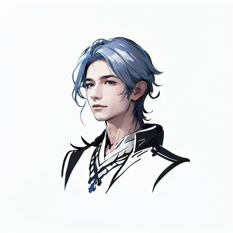best quality, high quality, 8K, white background, {{{lineart:1.3}}}, 1boy, solo, zlayato, <lora:logo_v1:0.6>, <lora:zlayato5:0.8>