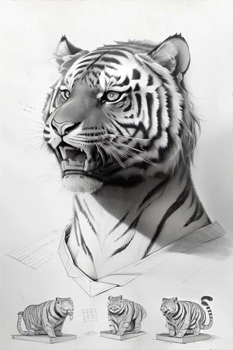 <lora:drawinglesson:1.00>, drawing lesson of a tiger || <lora:drawinglesson:0.2>, drawing lesson