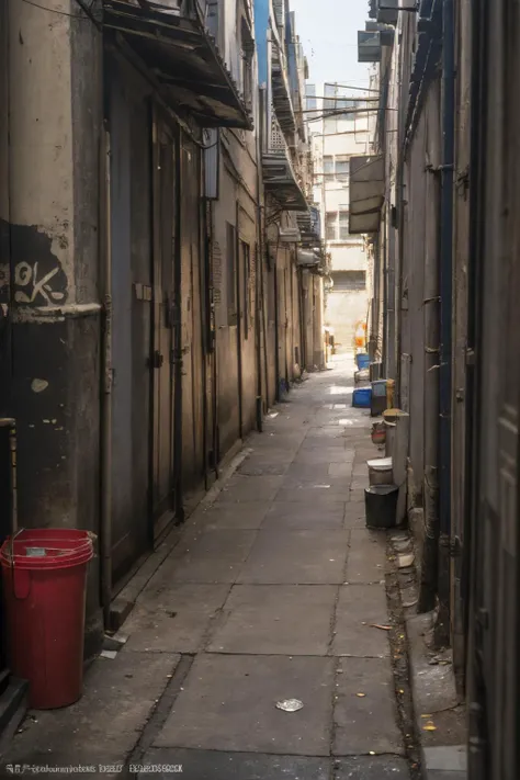 no humans,outdoors,<lora:dirty alley_v1:0.5>,ruanyi046,dirty alley,dappled_sunshine,, (8k, RAW photo, best quality, masterpiece:1.3),(realistic, photo-realistic:1.37),realistic skin texture,(photorealistic:1.3),(hyperrealistic:1.2), 1 cute girl,solo,( beautiful eyes:1.2),perfect face