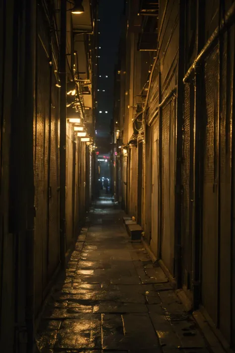 no humans,outdoors,<lora:dirty alley_v1:0.5>, ruanyi046,dirty alley,night,dark,dim lighting,, (8k, RAW photo, best quality, masterpiece:1.3),(realistic, photo-realistic:1.37),realistic skin texture,(photorealistic:1.3),(hyperrealistic:1.2), 1 cute girl,solo,( beautiful eyes:1.2),perfect face